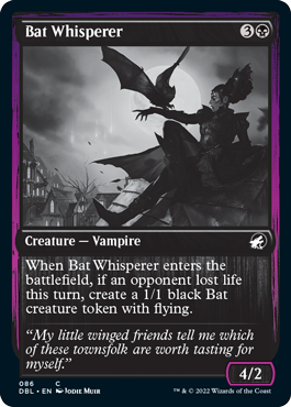 Bat Whisperer [Innistrad: Double Feature] | Jomio and Rueliete's Cards and Comics