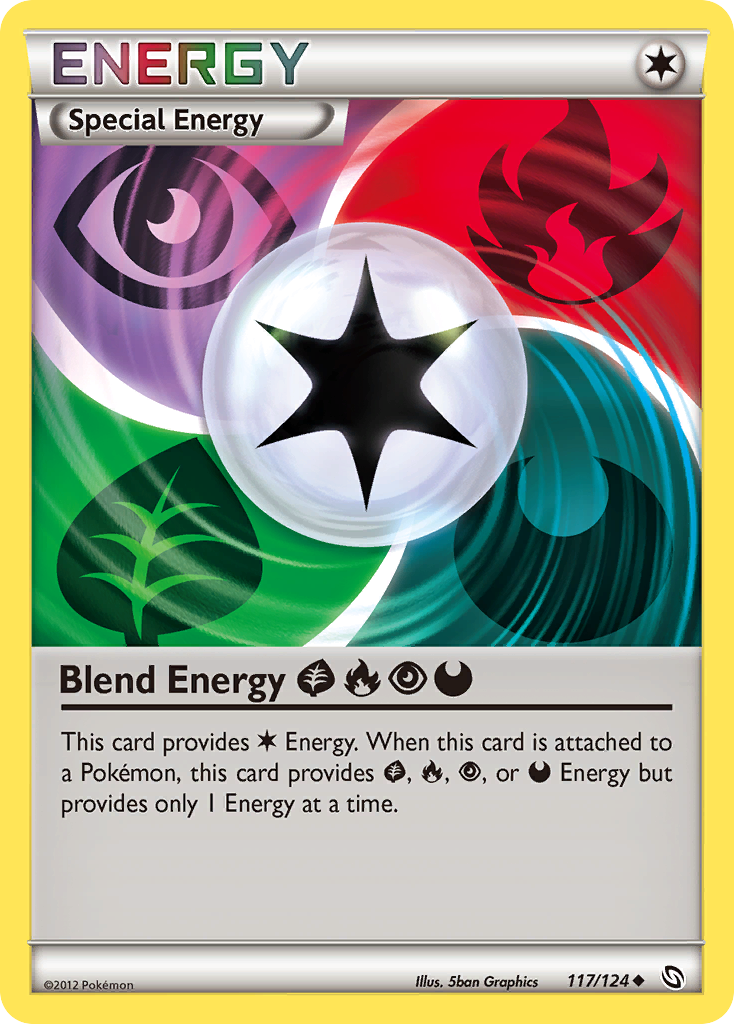Blend Energy GrassFirePsychicDarkness (117/124) [Black & White: Dragons Exalted] | Jomio and Rueliete's Cards and Comics