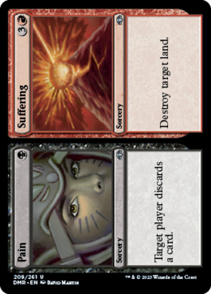 Pain // Suffering [Dominaria Remastered] | Jomio and Rueliete's Cards and Comics