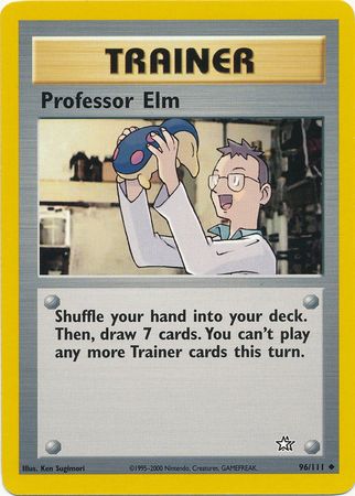 Professor Elm (96/111) [Neo Genesis Unlimited] | Jomio and Rueliete's Cards and Comics