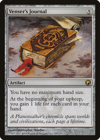 Venser's Journal [Scars of Mirrodin] | Jomio and Rueliete's Cards and Comics
