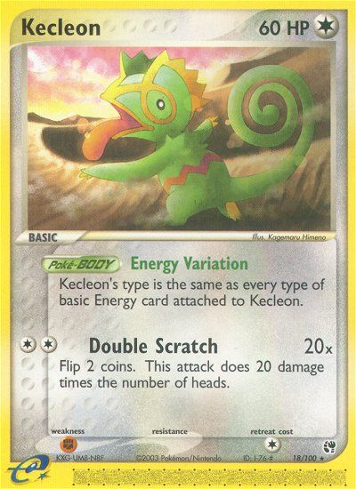 Kecleon (18/100) [EX: Sandstorm] | Jomio and Rueliete's Cards and Comics