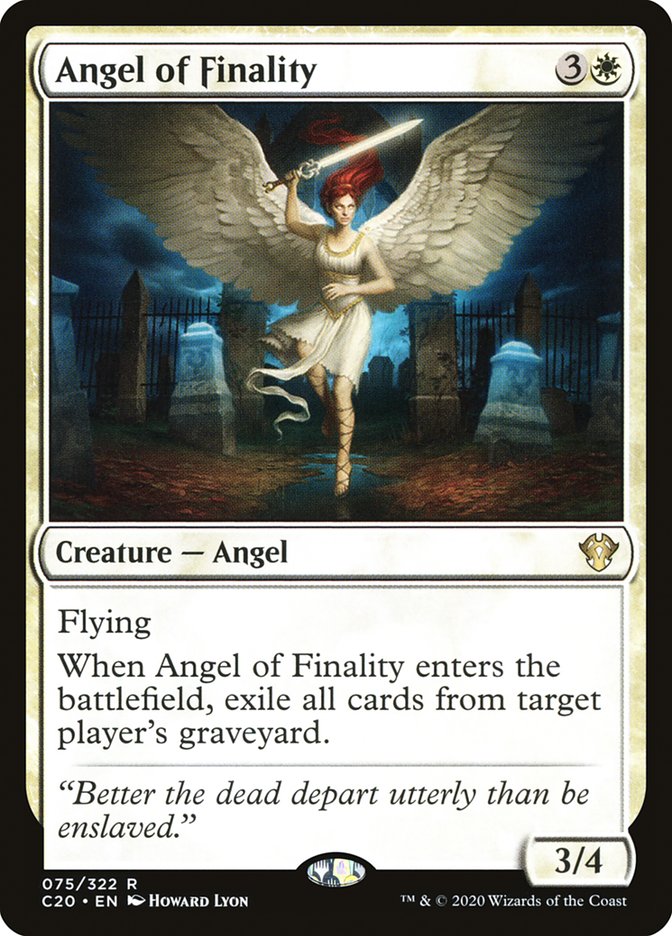 Angel of Finality [Commander 2020] | Jomio and Rueliete's Cards and Comics