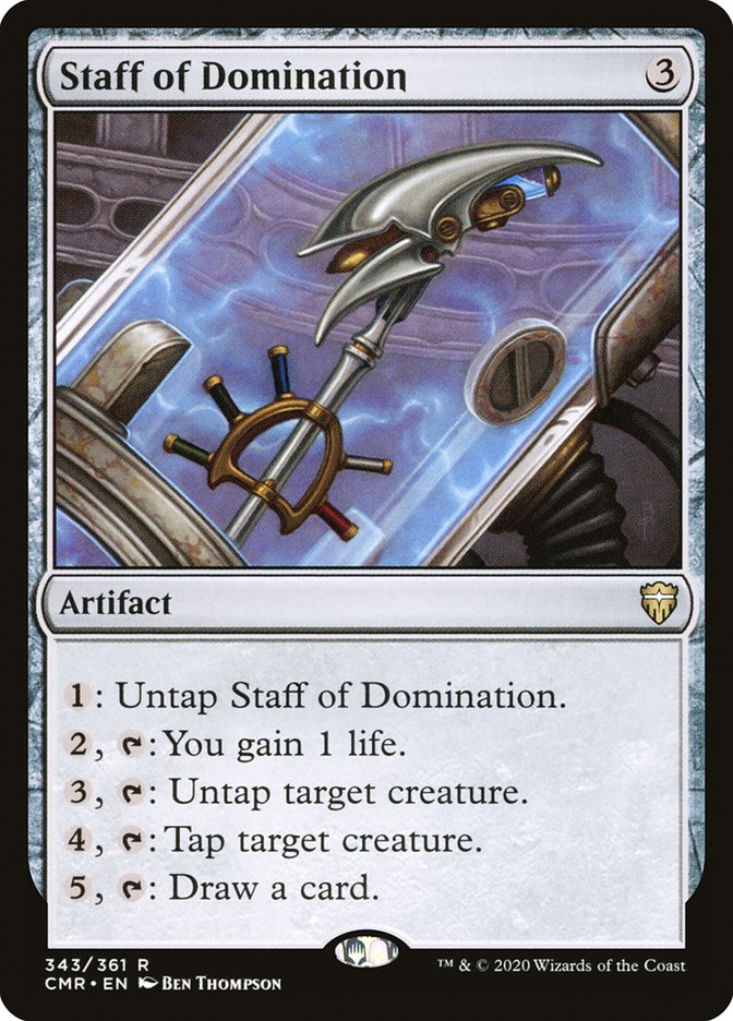 Staff of Domination [Commander Legends] | Jomio and Rueliete's Cards and Comics