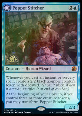 Poppet Stitcher // Poppet Factory [Innistrad: Midnight Hunt Prerelease Promos] | Jomio and Rueliete's Cards and Comics