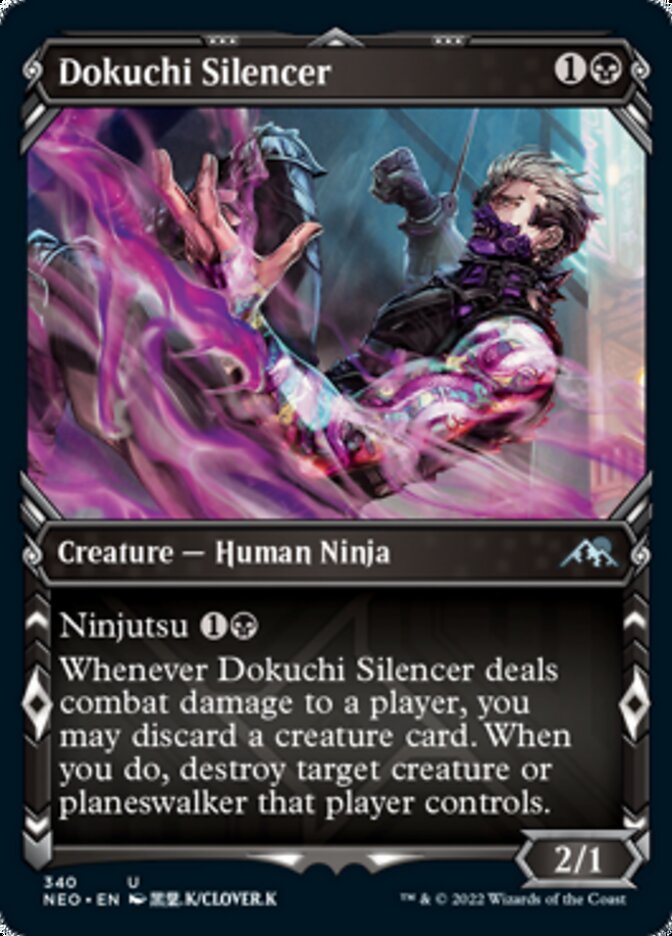 Dokuchi Silencer (Showcase Ninja) [Kamigawa: Neon Dynasty] | Jomio and Rueliete's Cards and Comics