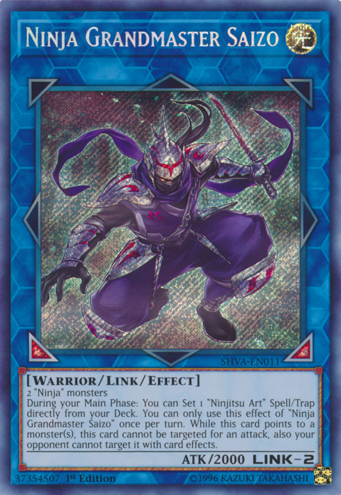 Ninja Grandmaster Saizo [SHVA-EN011] Secret Rare | Jomio and Rueliete's Cards and Comics