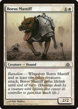 Boros Mastiff [Dragon's Maze] | Jomio and Rueliete's Cards and Comics