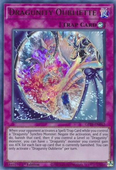 Dragunity Oubliette [GFTP-EN042] Ultra rare | Jomio and Rueliete's Cards and Comics