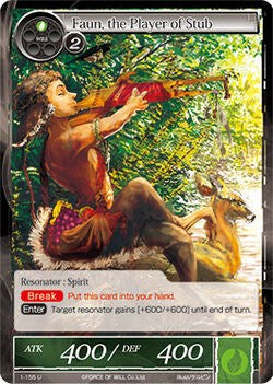 Faun, the Player of Stub (1-155) [The Dawn of Valhalla] | Jomio and Rueliete's Cards and Comics