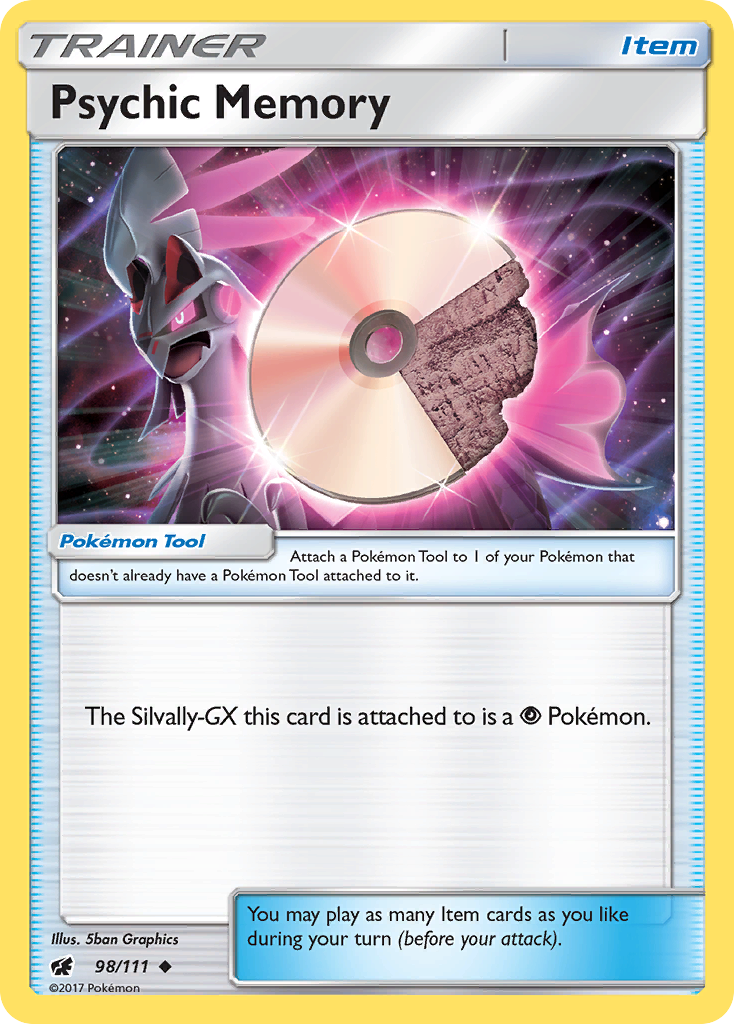 Psychic Memory (98/111) [Sun & Moon: Crimson Invasion] | Jomio and Rueliete's Cards and Comics