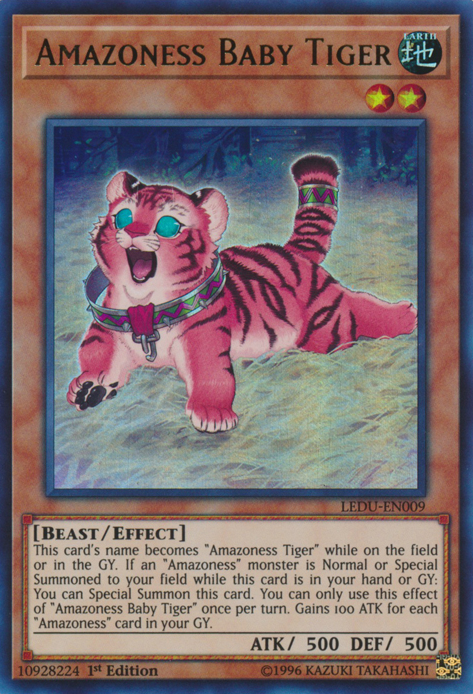 Amazoness Baby Tiger [LEDU-EN009] Ultra Rare | Jomio and Rueliete's Cards and Comics