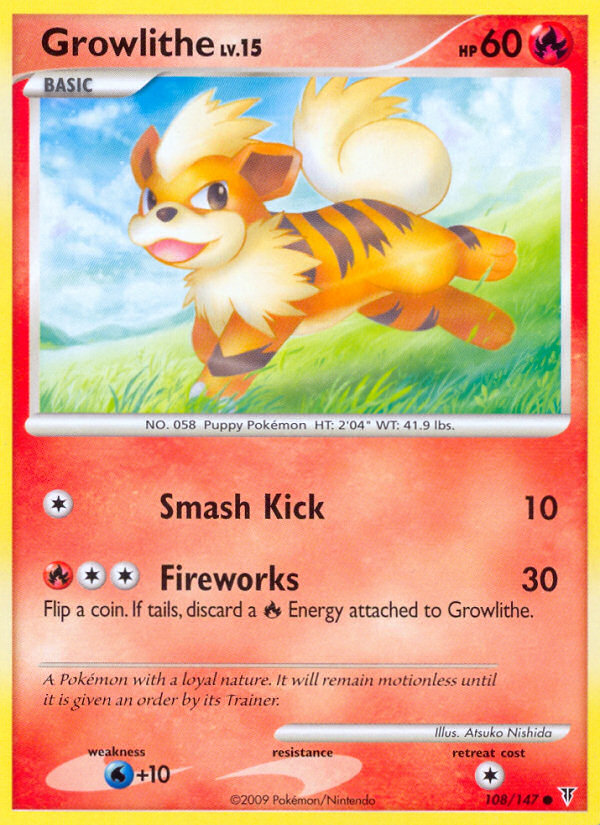 Growlithe (108/147) [Platinum: Supreme Victors] | Jomio and Rueliete's Cards and Comics