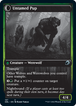 Hound Tamer // Untamed Pup [Innistrad: Double Feature] | Jomio and Rueliete's Cards and Comics