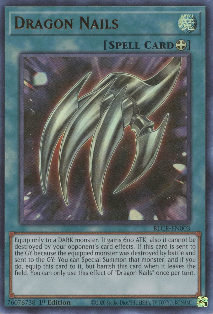 Dragon Nails [BLCR-EN003] Ultra Rare | Jomio and Rueliete's Cards and Comics