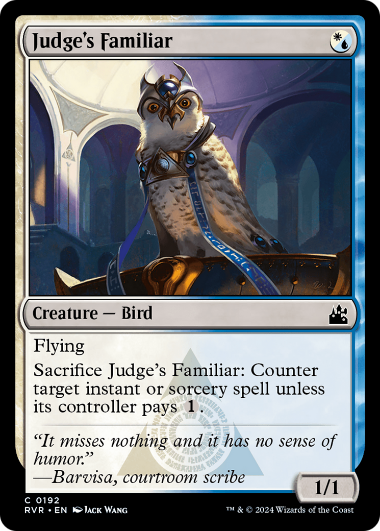 Judge's Familiar [Ravnica Remastered] | Jomio and Rueliete's Cards and Comics