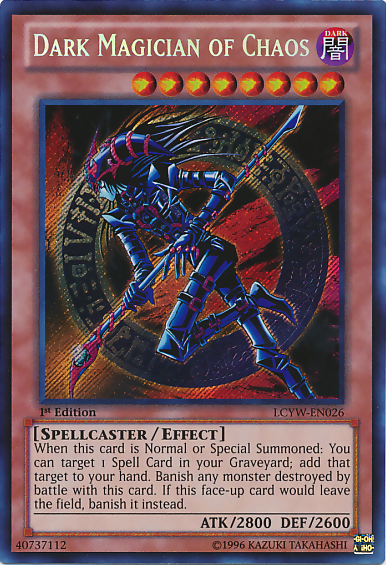 Dark Magician of Chaos [LCYW-EN026] Secret Rare | Jomio and Rueliete's Cards and Comics