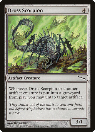 Dross Scorpion [Mirrodin] | Jomio and Rueliete's Cards and Comics