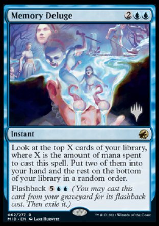 Memory Deluge (Promo Pack) [Innistrad: Midnight Hunt Promos] | Jomio and Rueliete's Cards and Comics