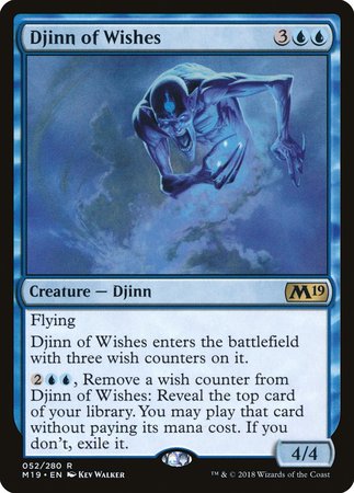 Djinn of Wishes [Core Set 2019] | Jomio and Rueliete's Cards and Comics