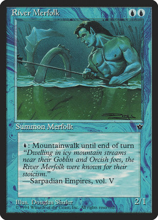 River Merfolk [Fallen Empires] | Jomio and Rueliete's Cards and Comics