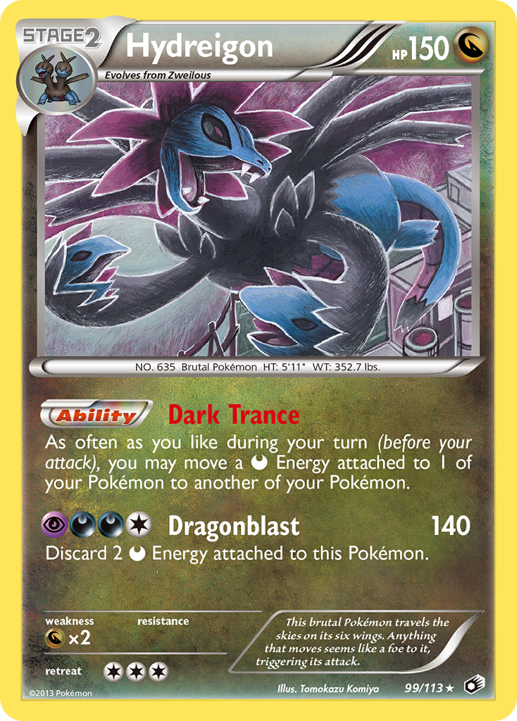 Hydreigon (99/113) [Black & White: Legendary Treasures] | Jomio and Rueliete's Cards and Comics