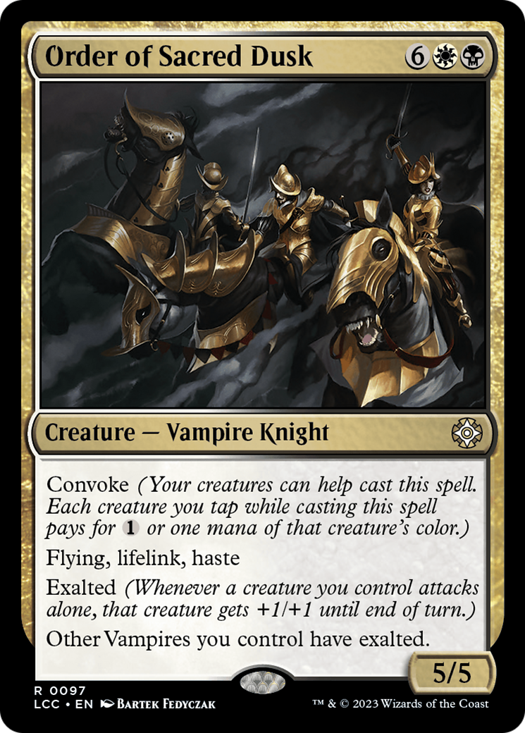 Order of Sacred Dusk [The Lost Caverns of Ixalan Commander] | Jomio and Rueliete's Cards and Comics