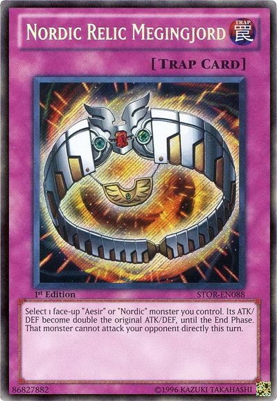 Nordic Relic Megingjord [STOR-EN088] Secret Rare | Jomio and Rueliete's Cards and Comics