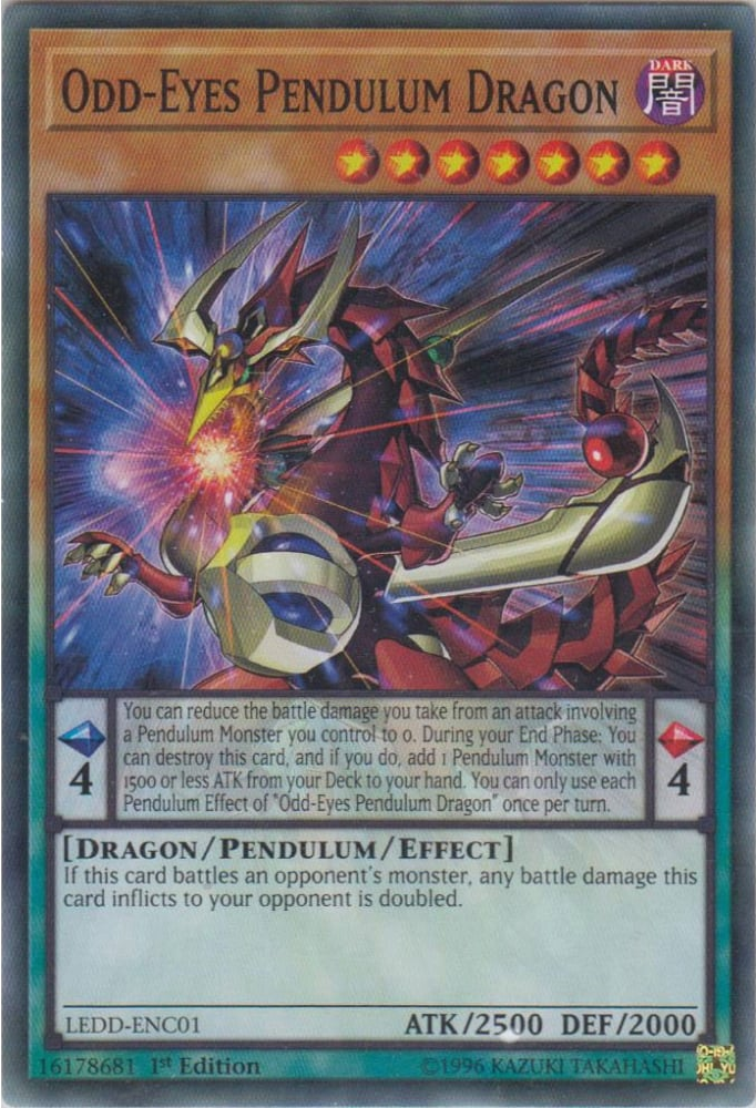 Odd-Eyes Pendulum Dragon [LEDD-ENC01] Common | Jomio and Rueliete's Cards and Comics