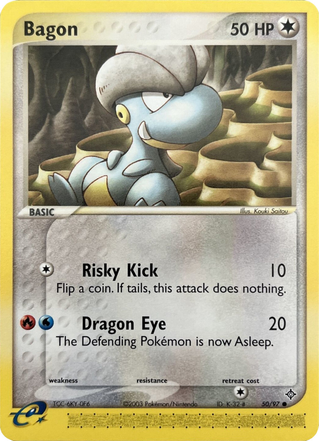 Bagon (50/97) (Nintendo Promos) [EX: Dragon] | Jomio and Rueliete's Cards and Comics