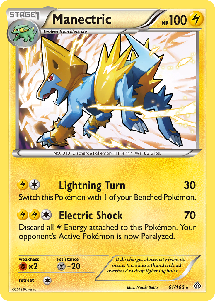 Manectric (61/160) [XY: Primal Clash] | Jomio and Rueliete's Cards and Comics