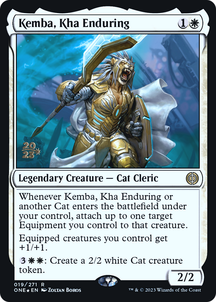 Kemba, Kha Enduring [Phyrexia: All Will Be One Prerelease Promos] | Jomio and Rueliete's Cards and Comics