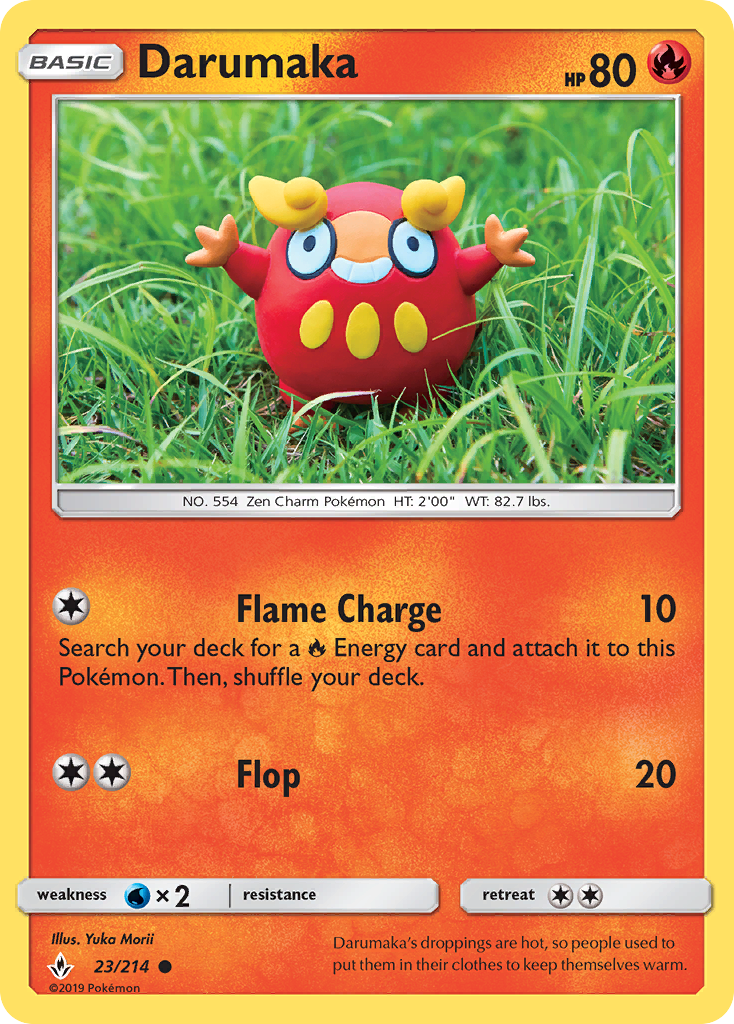 Darumaka (23/214) [Sun & Moon: Unbroken Bonds] | Jomio and Rueliete's Cards and Comics