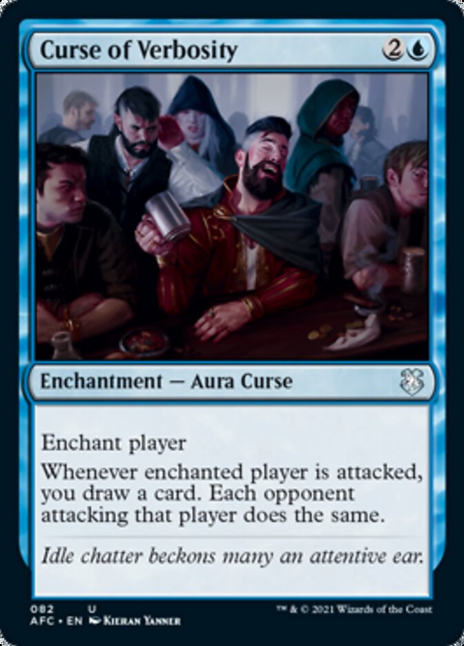 Curse of Verbosity [Dungeons & Dragons: Adventures in the Forgotten Realms Commander] | Jomio and Rueliete's Cards and Comics
