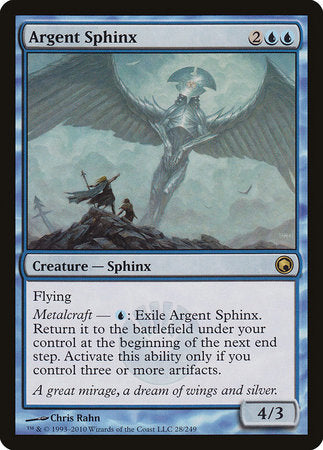 Argent Sphinx [Scars of Mirrodin] | Jomio and Rueliete's Cards and Comics