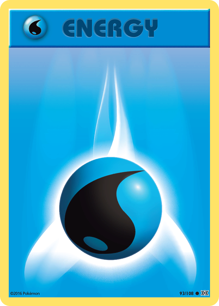 Water Energy (93/108) [XY: Evolutions] | Jomio and Rueliete's Cards and Comics
