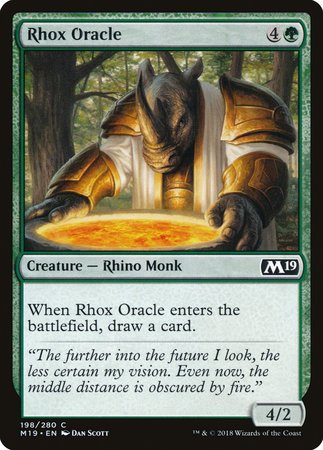 Rhox Oracle [Core Set 2019] | Jomio and Rueliete's Cards and Comics