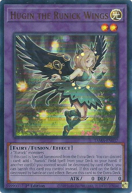 Hugin the Runick Wings [TAMA-EN037] Ultra Rare | Jomio and Rueliete's Cards and Comics