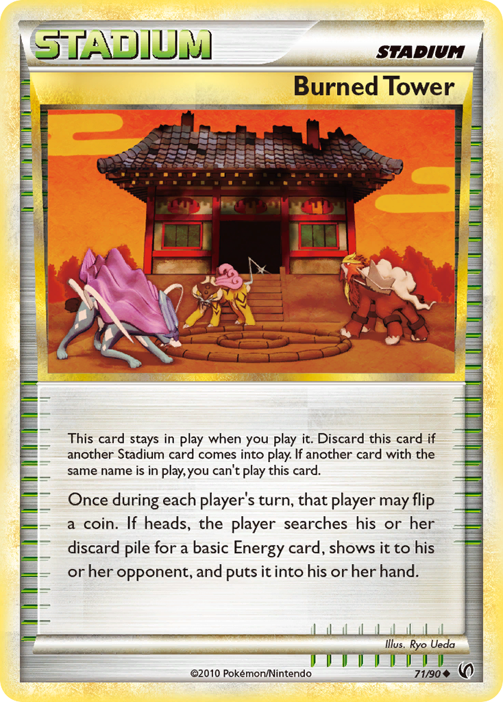 Burned Tower (71/90) [HeartGold & SoulSilver: Undaunted] | Jomio and Rueliete's Cards and Comics