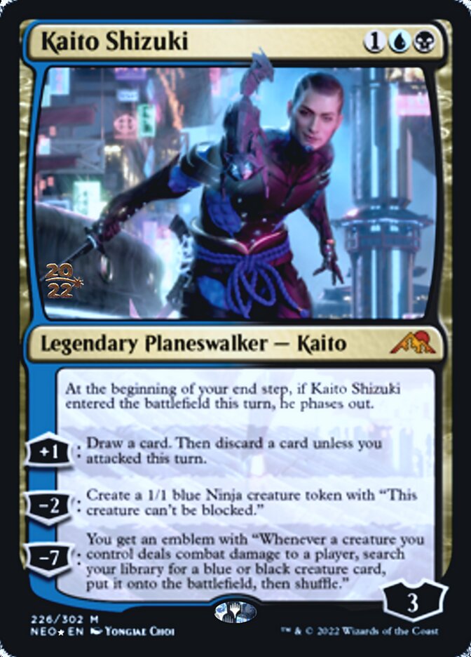 Kaito Shizuki [Kamigawa: Neon Dynasty Prerelease Promos] | Jomio and Rueliete's Cards and Comics