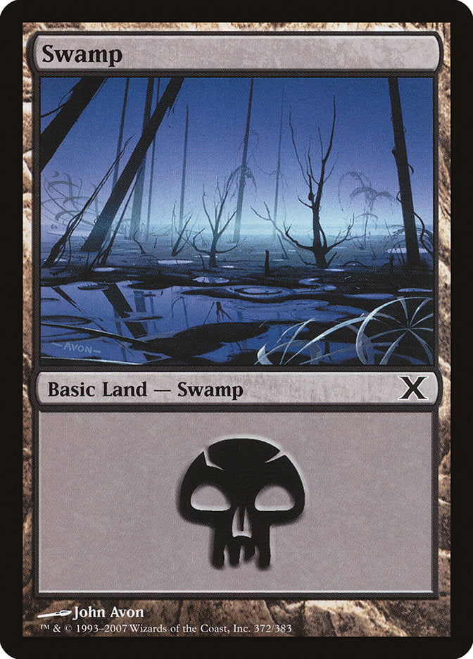 Swamp (372) [Tenth Edition] | Jomio and Rueliete's Cards and Comics
