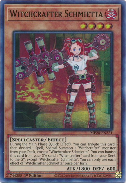 Witchcrafter Schmietta [MP20-EN221] Ultra Rare | Jomio and Rueliete's Cards and Comics