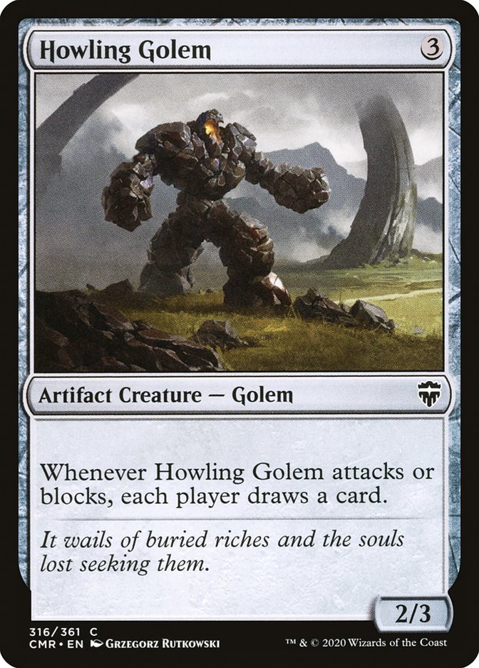 Howling Golem [Commander Legends] | Jomio and Rueliete's Cards and Comics