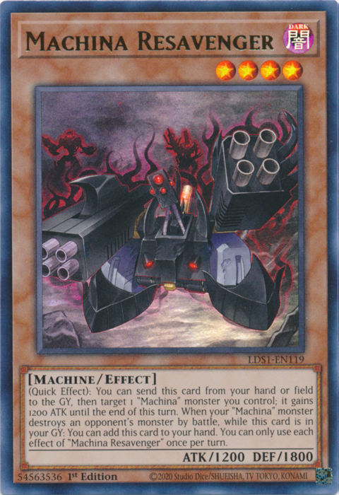 Machina Resavenger [LDS1-EN119] Ultra Rare | Jomio and Rueliete's Cards and Comics