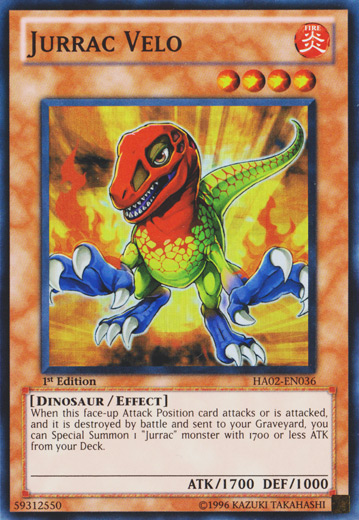 Jurrac Velo [HA02-EN036] Super Rare | Jomio and Rueliete's Cards and Comics