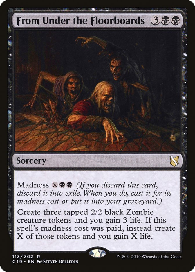 From Under the Floorboards [Commander 2019] | Jomio and Rueliete's Cards and Comics