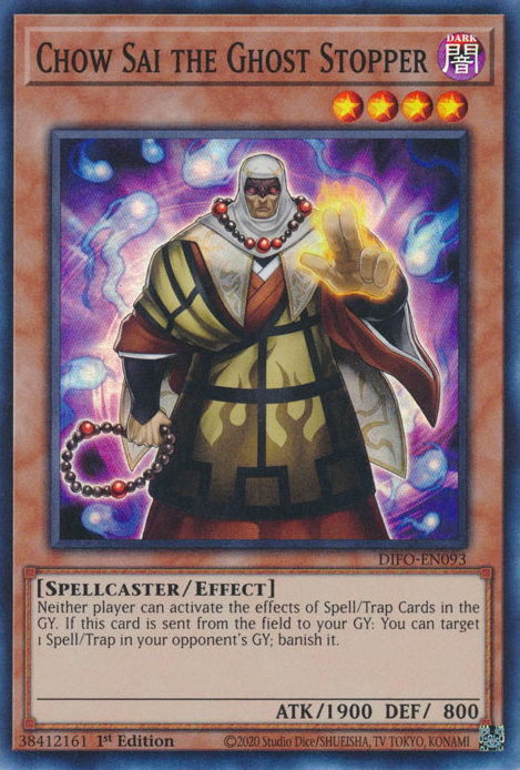 Chow Sai the Ghost Stopper [DIFO-EN093] Super Rare | Jomio and Rueliete's Cards and Comics