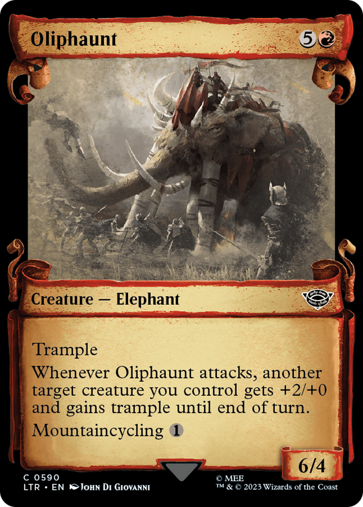 Oliphaunt [The Lord of the Rings: Tales of Middle-Earth Showcase Scrolls] | Jomio and Rueliete's Cards and Comics