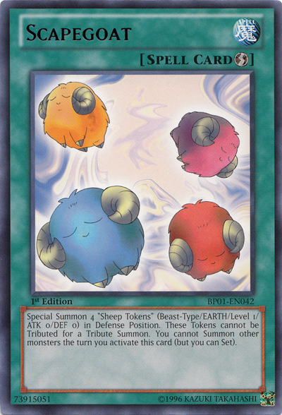 Scapegoat [BP01-EN042] Rare | Jomio and Rueliete's Cards and Comics