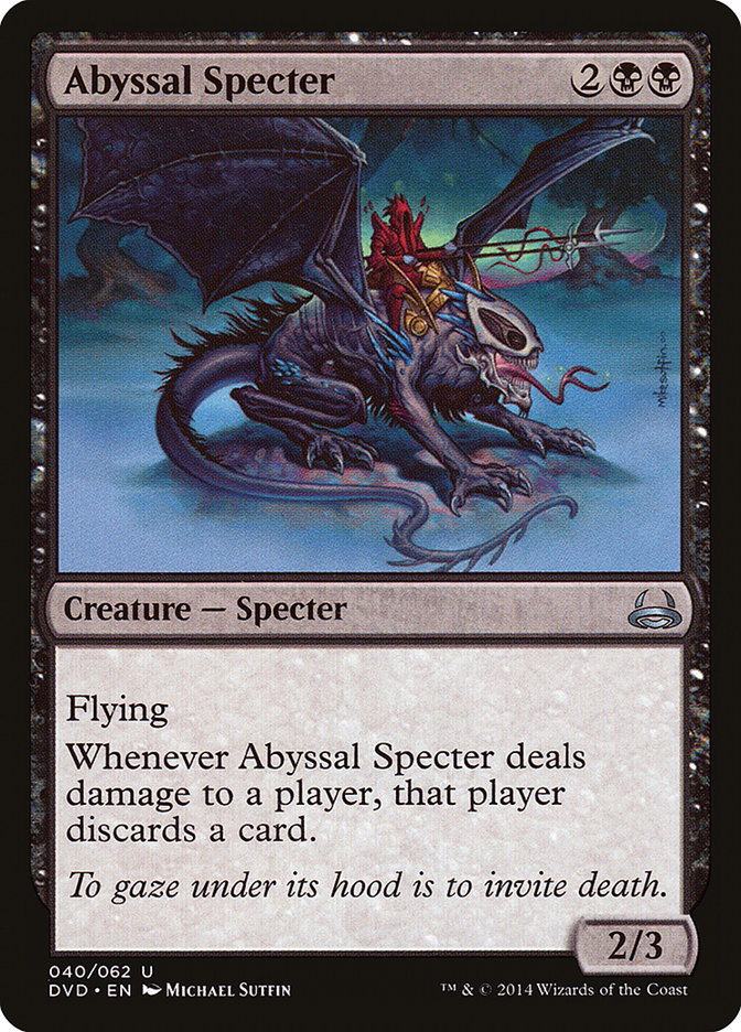 Abyssal Specter (Divine vs. Demonic) [Duel Decks Anthology] | Jomio and Rueliete's Cards and Comics